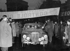 MG Magnette ZA 1956 Monte Carlo rally, Grant/Davis. Creator: Unknown