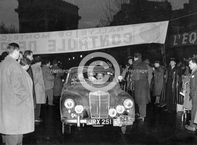 MG Magnette ZA  1956 Monte Carlo rally, Grant/Davis. Creator: Unknown.