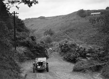 MG Magnette/Magna of the Three Musketeers team taking part in a motoring trial, Devon, late 1930s. Artist: Bill Brunell