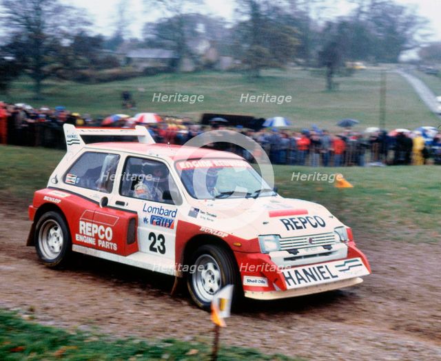 MG Metro 6R4, T.Teesdale, 1986 RAC Rally. Creator: Unknown.
