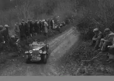 MG NA Magnette of SM Harrocks competing in the MCC Lands End Trial, 1935. Artist: Bill Brunell