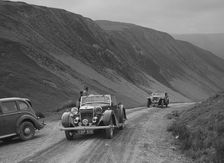 MG SA and MG TA Tickford competing in the MG Car Club Abingdon Trial/Rally, 1939. Artist: Bill Brunell