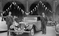 MG SA of DJ Farqaharson at the RAC Rally, Madeira Drive, Brighton, 1939. Artist: Bill Brunell