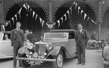 MG SA of DJ Farqaharson at the RAC Rally, Madeira Drive, Brighton, 1939. Artist: Bill Brunell