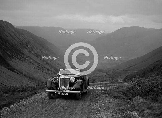 MG SA/VA competing in the MG Car Club Abingdon Trial/Rally, 1939. Artist: Bill Brunell.