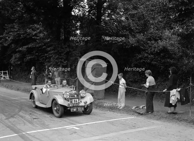 MG Shorey's Riley Lynx, winner of a bronze award at the MCC Torquay Rally, July 1937. Artist: Bill Brunell.