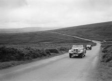 MG Shorey's Riley Lynx leading AL Baker's MG Magnette at the MCC Torquay Rally, July 1937. Artist: Bill Brunell