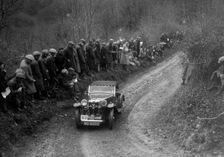 MG Special of HG Symmons competing in the MCC Lands End Trial, 1935. Artist: Bill Brunell