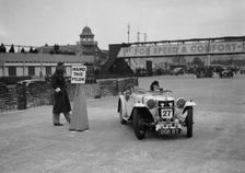 MG sports competing in the JCC Rally, Brooklands, Surrey, 1939. Artist: Bill Brunell