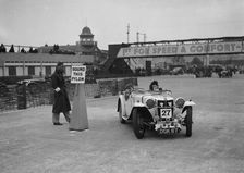 MG sports competing in the JCC Rally, Brooklands, Surrey, 1939. Artist: Bill Brunell