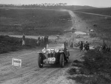 MG PA competing in a motoring trial, Bagshot Heath, Surrey, 1930s. Artist: Bill Brunell