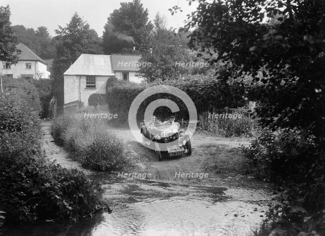 MG PA competing in the B&HMC Brighton-Beer Trial, Windout Lane, near Dunsford, Devon, 1934. Artist: Bill Brunell.