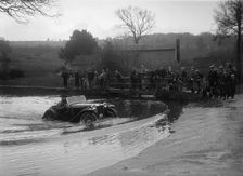 MG PA driving through a ford during a motoring trial, 1936. Artist: Bill Brunell
