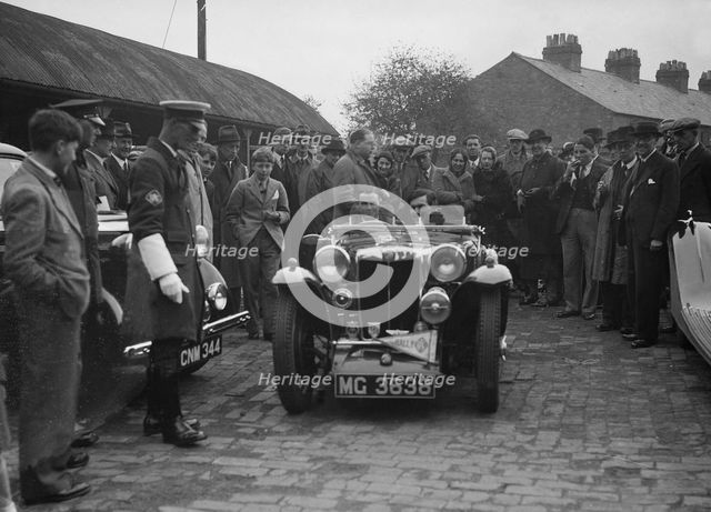 MG PA of AC Sears at the RAC Rally, 1939. Artist: Bill Brunell.
