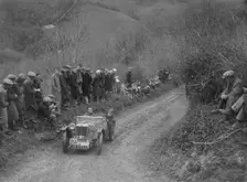 MG PA of Jack Bastock of the Cream Cracker Team competing in the MCC Lands End Trial, 1935. Artist: Bill Brunell
