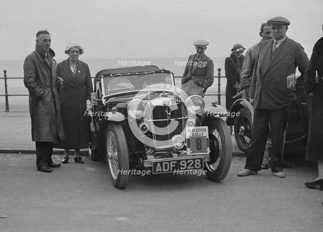 MG PA of PA Rippon at the Blackpool Rally, 1936. Artist: Bill Brunell.