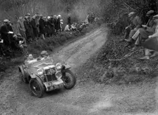 MG PA of RA MacDermid of the Cream Cracker Team competing in the MCC Lands End Trial, 1935. Artist: Bill Brunell