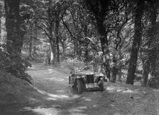 MG PA taking part in the B&HMC Brighton-Beer Trial, Fingle Bridge Hill, Devon, 1934. Artist: Bill Brunell