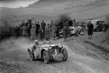 MG PB of EJ Haesendonck of the Cream Cracker Team at the MG Car Club Midland Centre Trial, 1938. Artist: Bill Brunell