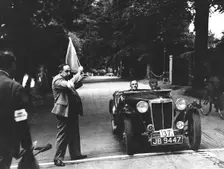 MG TA competing on 1937 MCC Torquay rally
