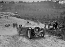 MG TA competing in the Great Weat Motor Club Trial, 1938. Artist: Bill Brunell