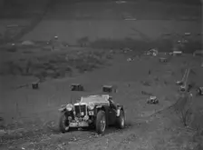 MG TA competing in the London Motor Club Coventry Cup Trial, Knatts Hill, Kent, 1938. Artist: Bill Brunell