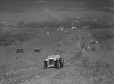 MG TA competing in the London Motor Club Coventry Cup Trial, Knatts Hill, Kent, 1938. Artist: Bill Brunell