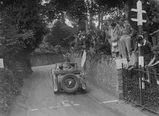 MG TA of CG Gibbs competing in the MCC Torquay Rally, 1938. Artist: Bill Brunell