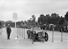 MG TA of Archie Langley of the Musketeers team at the South Wales Auto Club Welsh Rally, 1937 Artist: Bill Brunell
