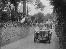 MG TA of Archie Langley of the Three Musketeers team, MCC Torquay Rally, Torbay, Devon, 1938. Artist: Bill Brunell
