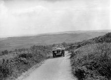 MG TA of GM Symmons competing in the MCC Torquay Rally, 1938. Artist: Bill Brunell