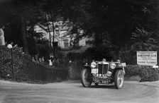 MG TA of FG Cornish competing in the MCC Torquay Rally, Torbay, Devon, 1938. Artist: Bill Brunell