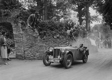 MG TA of Ken Crawford of the Cream Cracker Team, Torbay, Devon, MCC Torquay Rally, 1938. Artist: Bill Brunell