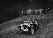 MG TA of H Stevens competing in the MCC Edinburgh Trial, Roxburghshire, Scotland, 1938. Artist: Bill Brunell