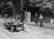 MG TA of JW Appleby at the MCC Torquay Rally, July 1937. Artist: Bill Brunell