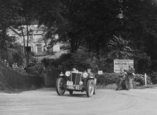 MG TA of RA MacDermid competing in the MCC Torquay Rally, Torbay, Devon, 1938. Artist: Bill Brunell