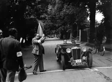 MG TA of RA MacDermid, winner of a bronze award at the MCC Torquay Rally, July 1937. Artist: Bill Brunell