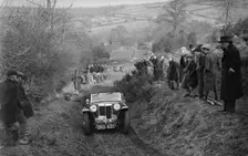 MG TA of WH Depper competing in the MG Car Club Midland Centre Trial, 1938. Artist: Bill Brunell