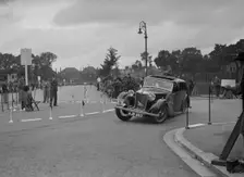 MG VA of RK Wellsteed competing in the South Wales Auto Club Welsh Rally, 1937 Artist: Bill Brunell