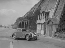 MG VA Tickford tourer of Lilian Roper competing in the RAC Rally, Madeira Drive, Brighton, 1939. Artist: Bill Brunell