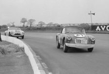 MGA twin cam, D.G. Dixon, Ecurie Chiltern, Silverstone 9th May 1959. Creator: Unknown