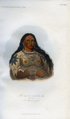 Mi-neek-ee-sank-te-ka, The Mink, A Mandan Girl 1848