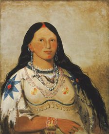 Mi-néek-ee-súnk-te-ka, Mink, a Beautiful Girl, 1832. Creator: George Catlin