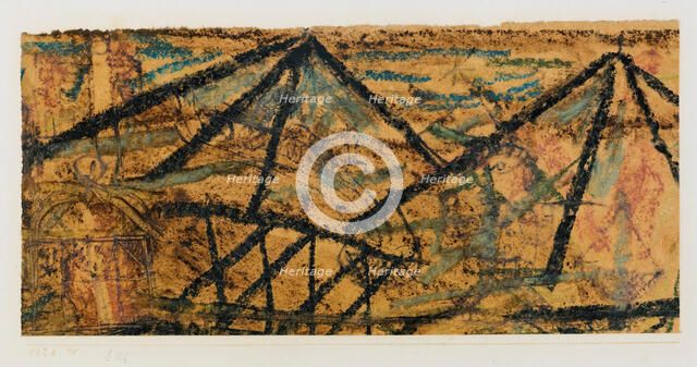 Mit dem Wasserträger (With the Water Carrier) , 1920. Creator: Klee, Paul (1879-1940).