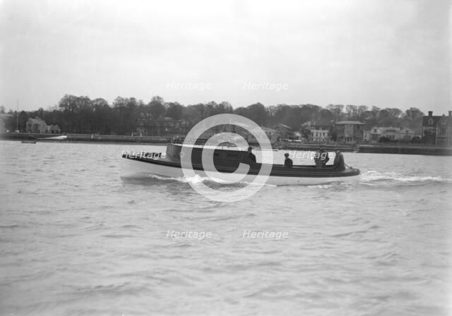 Mitcham 35ft steel motor launch. Creator: Kirk & Sons of Cowes.