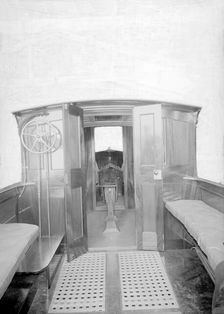 Mitcham cabin cruiser internal view, 1914. Creator: Kirk & Sons of Cowes