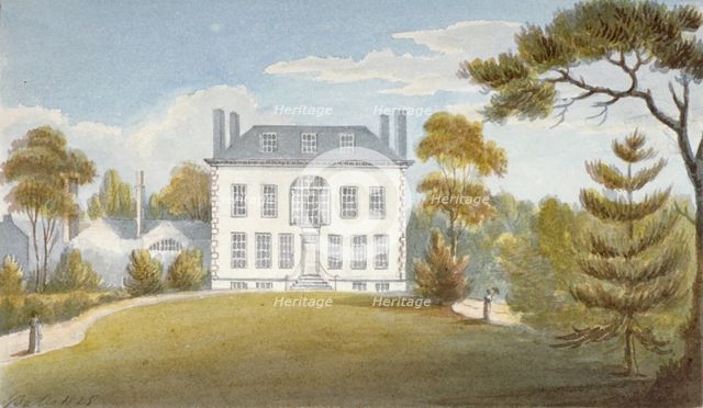 Mitcham Hall, Mitcham, Surrey, 1825. Artist: G Yates