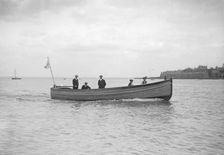 Mitcham motor launch Border Pride No3 under way, 1912. Creator: Kirk & Sons of Cowes