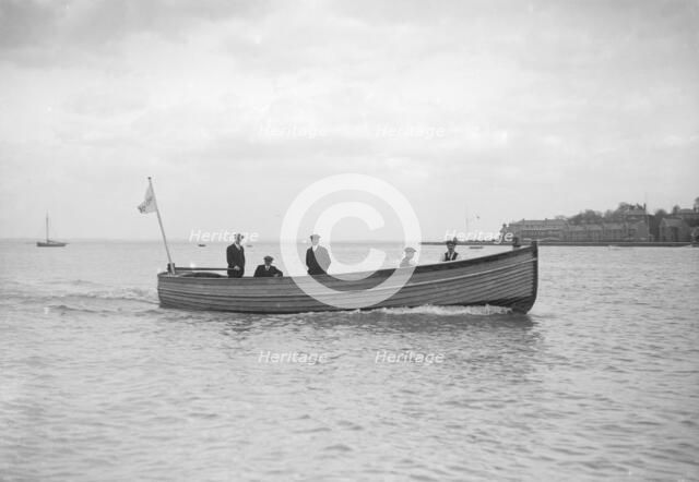 Mitcham motor launch 'Border Pride No3' under way, 1912. Creator: Kirk & Sons of Cowes.