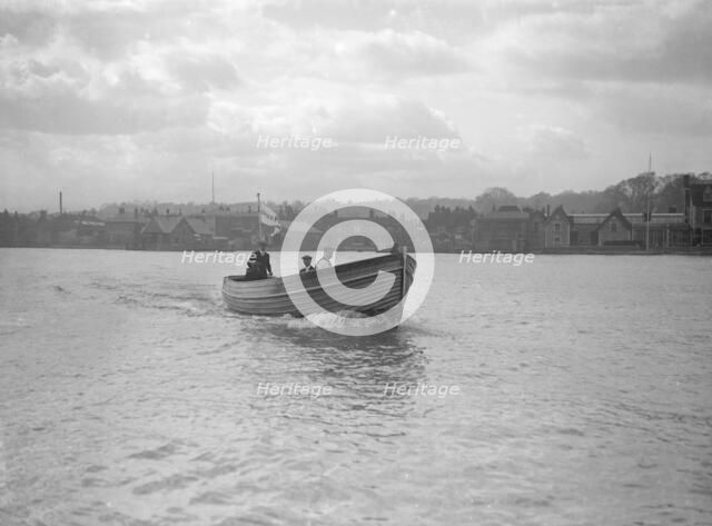Mitcham motor launch 'Border Pride No3' under way, 1912. Creator: Kirk & Sons of Cowes.